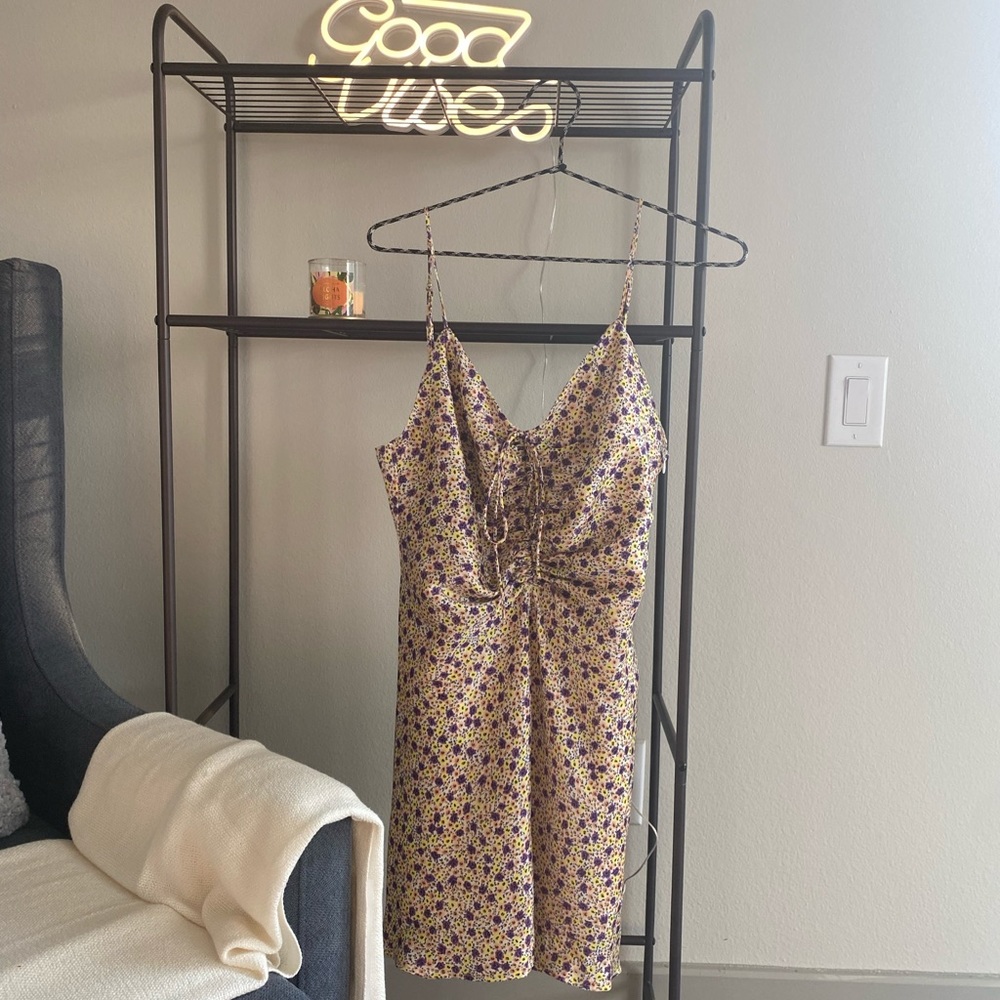 Zara Floral mini dress